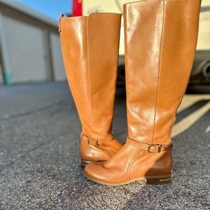 Michael Kors Brown leather riding boots (tall)